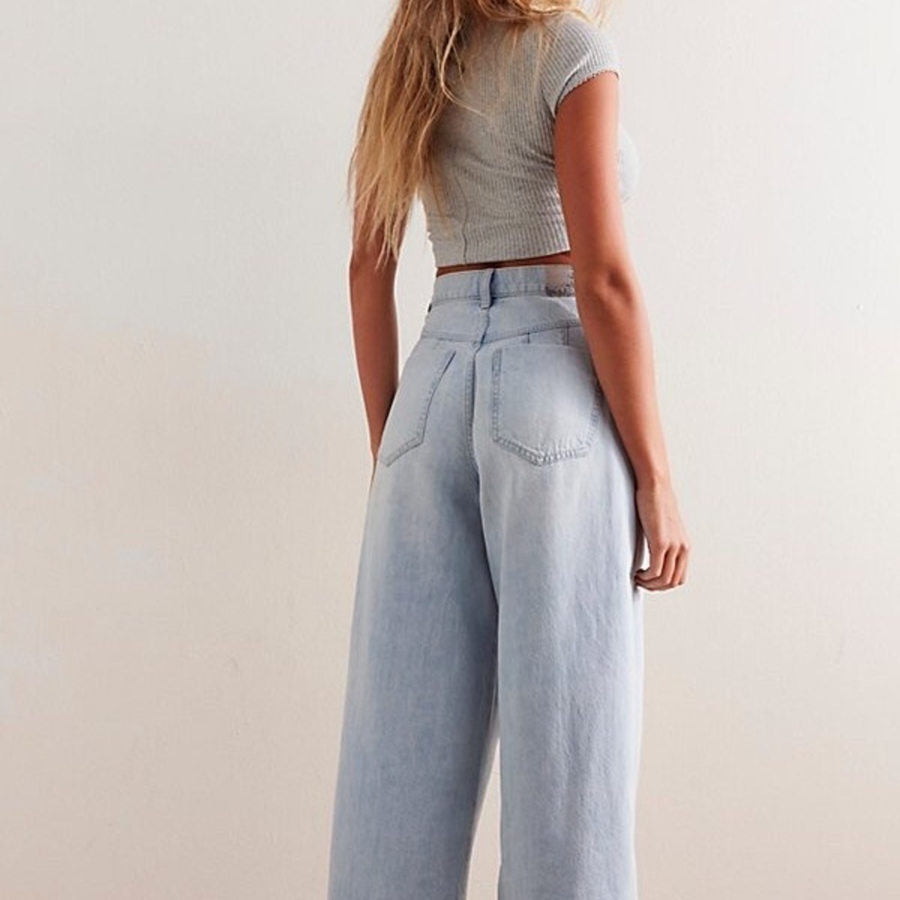 We The Free Light Blue Flare Jeans - Picture 2 of 6